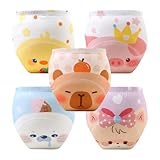 Aolso Töpfchen-Trainingshosen, 5PCS Baby-Kleinkind-Trainingshosen, Kinder Töpfchen Trainingshose für Mädchen Jungen, 100% Baumwolle, Waschbar und Wiederverwendbar (Stil D - 100)