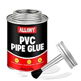 ALLONY Kontaktkleber, PVC Rohr, Kontaktkleber Extra Stark, Gummikleber Extra Stark Wasserfest, PVC Rohr Kleber für Verbindung und Montage von Hart Pvc-U Rohren, pvc Kleber, 170g