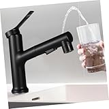 Kisangel Küchenarmatur Einhebelmischer Ausziehbar mit Brause Hochwertiger Wasserhahn für Spültisch und Badezimmer Spritzschutz Geräuscharm Edelstahloptik Drehbarer Auslauf Modernes Design