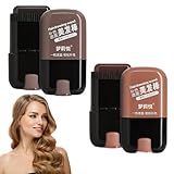2 Stücke Graue Haare Abdecken,Haarfärbestift,Haarfarbe Stift Für Graue Haare,Instant-Haarfarbstift Mit Integriertem Kamm,Haarfärbekamm,Temporäre Haarfärbestiftbürste,Haaransatz-Shading-Stick(20g)
