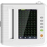 YANDDEA Tragbares Digitales 12-Kanal-Elektrokardiograph-EKG-Gerät EKG-Gerät Mit Software USB ECG1212G