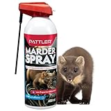 PATTLER® Marderabwehr Auto - 400ml. Hocheffektive Formel mit Sofortwirkung. Für Auto, Dachboden, Garage, Langfristschutz für Objekte gegen Marder. Marderspray in Deutschland Entwickelt & Produziert.