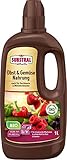 Substral Naturen Bio Obst & Gemüse Nahrung, Organischer Flüssigdünger für alle Obst- & Gemüsepflanzen, 1 L, Grün