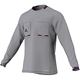 adidas Herren langärmliges Schiedsrichter Trikot Referee 12, Aluminum/Purple Beauty F10, XL, X19662