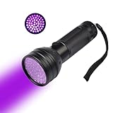 Hemobllo UV 51LED Taschenlampe Schwarzlicht 395nm Ultraviolette LED Lampe Zur Erkennung Von Haustierurin Und Flecken Ideal Für Detektion Von Mineralien Und UV Harz