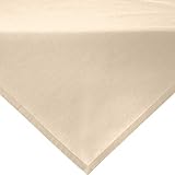 REDBEST Mitteldecke, Tischdecke Uni Seattle, 100% Baumwolle - Robustes, glattes Gewebe, mit hochwertigem Kuvertsaum, beige Größe 80x80 cm (weitere Farben, Größen)