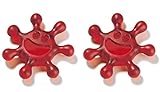 2er Drehverschlussöffner PET Flaschenöffner Sunny für Drehverschlüsse mit dem Durchmesser von ca. 30 mm geeignet, Melamine frei, BPA frei, Rot