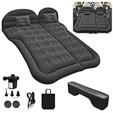 Auto Luftmatratze SUV Aufblasbare Matratze mit Pumpe MPV Air Bett Camping Auto Kissen Dickere Rücksitz Luftmatratze mit Zwei Kissen Für Camping Reisen Hinterhof Strand