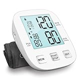 BP Blutdruckmessgerät Oberarm Digitales Blutdruckmessgeräte mit einstellbarer großer Manschette 22-42 cm,HOLFENRY Handgelenk Blutdruckmessgerät für Erwachsene Ältere