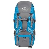 Highlander 45 Liter Discovery Rucksack Leichter Wanderrucksack mit wasserdichter Hülle - Ideal zum Wandern, Reisen, Trekking, Camping und „D of E“ - Türkis
