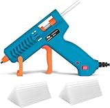 Heißklebepistole 50W Tilswall, Klebepistole mit 75pcs Klebesticks 7mm x 130mm Transparente Klebepistole Set für Schule DIY Kunst, Handwerk und Schnelle Reparaturen in Haus