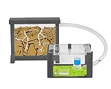 AntHouse - Natürliche Ameisenfarm aus Sand | 3D Basic Set (Sandwich + Futterbox) Grau | Inklusive Ameisen
