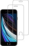Cracksin [2 Stück] Schutzfolie kompatibel mit iPhone SE 3/2 (2022/2020) [4.7 Zoll] Panzer Verbundglas Schutzglas Tempered Glass Kristallklar Anti-Kratzen
