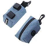 Kotbeutelspender für Hunde,2 Stück tragbare Hundekotbeutel-Halter,Pet Waste Rubbish Poop Bag Halter,Hundekotbeutel-Spender,Pet Poop Tasche Halter mit Reißverschluss,10 X 5 X 5 cm