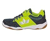 Lico Sport VS Unisex Kinder Hallenturnschuh, Anthrazit/ Lemon, 39 EU