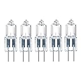 ShuoHui G4 12V 20W Halogen Light Bulb, G4 Halogen 20W Bulbs, Dimmable Warm White 2800K, Long Life Halogen Lamps G4 20 Watt for Under Cabinet Puck Light (5)