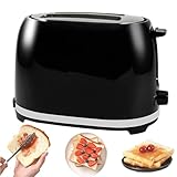 Vollautomatischer Toaster, Edelstahl-Toaster, 7-stufige Temperaturregelung, automatisches Aufklappen, herausziehbare Krümelschublade, mit Kontrollleuchte, Heiz-, Auftau- und Abbruchfunktionen