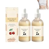 Pflegeöl Für Den Körper, Intensive Feuchtigkeitsversorgung, Leicht Einziehende Formel Für Geschmeidige Haut, True Belly Serum Ideal Zur Vorbeugenden Pflege Von Bauch, Hüften Und Oberschenkeln, 2pcs