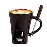 Liqzirtu Fondue Becher Schokolade - Mini Schmelzschale, Hitzeresistentes Dessert Set | Für Küche Tischdekoration, Familienabend, Romantisches Dinner, Süßigkeiten Schmelzen, Feinschmecker Erlebnis