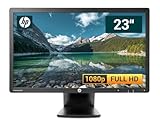 HP EliteDisplay E231 23 Zoll Business Computer Monitor, Desktop Gaming Monitor, Full HD (VGA - DisplayPort - DVI - VESA), PC Bildschirm, schwarz