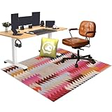 Große rutschfeste Bürostuhl-Matte, 90 x 140 cm, Gaming-Stuhl, Schreibtischstuhl, Computer-Bodenschutzunterlage für Rollstühle, Teppichmatte für Büro oder Zuhause