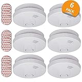 ELRO FS1510 Rauchmelder mit Magnetklebe Kit - 10 Jahres Batterie - 10 Jahre Sensor und Garantie - DIN EN14604 - 6-Pack