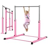 Mosebears Gymnastikstange, Heimgymnastikausrüstung für Kinder im Alter von 3–15 Jahren, stabile Stahlkonstruktion, rutschfest, einfach zu montieren, 90 bis 150 cm, höhenverstellbar