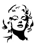 Marilyn Monroe Schablone, Filmstar-Schablonen, 12,7 x 15,2 cm (B x H)