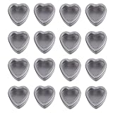 BESPORTBLE Herzförmige Blechdosen Aufbewahrungsbox 12 Stück mit Transparentem Deckel Weißblech Süßigkeitenbox für Partygeschenke und Selbstgemacht Verpackung Kompakte Geschenkbox für