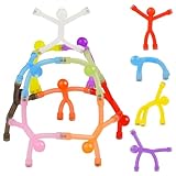 Grtard 10 Stück Kühlschrankmagnete Männer, Mini-Magnetmenschen, kleine Bunte Magnete für den Kühlschrank, lustige Magnete, Flexible Magnete, lustige Magnete für Whiteboard (transparent)