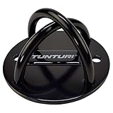Tunturi Wandhaken 12 cm für Suspension Trainer, Sling Trainer Decken-Haken aus Stahl für bis zu 200 kg, Schwarz