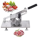 Fleischschneider für den Hausgebrauch, Lebensmittelschneider | kommerzielle Fleischschneidemaschine | Verstellbarer Allesschneider in Lebensmittelqualität Edelstahl Dicke für Fleisch
