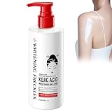 Kojisäure Hautaufhellungs Körperlotion, Hautaufhellende Körperlotion mit Kojisäure, Aufhellende Körpercreme für Strahlende Haut, Feuchtigkeitsspendende und Schnell Einziehende Körpercreme body lotion