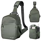 K&F Concept Kameratasche, Kamera Sling Tasche Schultertasche Fotorucksack Klein, Wasserdichter Kamerarucksack, Verstellbarer Schultergurt Kamera Rucksack für DSLR/SLR Kamera Objektiv