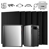 Powerness® Balkonkraftwerk mit Speicher 5760Wh, ECOFLOW STREAM Ultra X, STREAM AC Pro, 800W Wechselrichter, JaSolar 3000W(+900W) Full Black Bifaziale Solarmodule