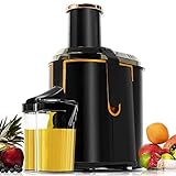 Cecotec Orbital Entsafter Extreme Titanium 19000 XXL für Obst und Gemüse. 19000 U/min, 1300 W, XXL-Einfüllkanal (75 mm), Titanbeschichteter Scheibendisk, 2 Geschwindigkeiten und BPA-frei