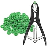 Schwein Kastrationszange Klemme Elastrator Kastrationsband (1tierkastrierzange Mit Und 200 Gummiring Rings)- Metall Zangen Kit