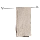 bremermann Bad-Serie Lucente - Badetuchstange extra lang - 80 cm, Handtuchstange ideal einsetzbar für Bad und Dusche, aus Edelstahl verchromt