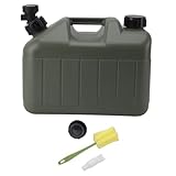 Camping -Wasserbehälter 10 l großer Kapazität Grüner Auto -Wasserspeicher -Trägerkrug mit Wasserhahn für Campingreisen