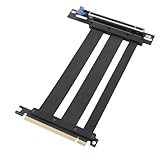 Asixxsix PCIe 5.0 X16 Riser -Kabel, 16x Abgeschirmtes Hochgeschwindigkeits -GPU -Riser -Kabel, PCIe 5.0 Riser -Kabel 128 GB/S Speed ​​GPU -Erweiterungskabel für PC Case Server ITX Builds (20 cm)