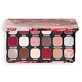 Revolution Beauty, Forever Flawless Lidschattenpalette, 18 Hochpigmentierte Matt- & Schimmertöne, Vegan & Ohne Tierversuche, Cherry Rebel