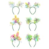 Haarreifen für Ostern, -Stirnband-Set, Damen-Haarschmuck für Ostern, 6 x -Cartoon-Haarreifen, Kopfbedeckungs-Set für Ostern, Familientreffen