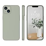 iPhone 13 Hülle Silikon Case,WXX Hanyhülle iPhone 13 Ultra Dünn mit Microfiber, Flüssig Silikon Gel Gummi Kratzfeste Schutzhülle Matt Hülle für iPhone 13 6.1'' 2021 Kupfer Grün