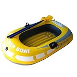 Aufblasbares Kajakboot – zusammenklappbares tragbares PVC-Kanu, verdicktes, langlebiges Angelboot | leichtes 1/2-Personen-Floß für Draußen, Driften, Fluss, See, Wassersport, Camping, Reisen, Abenteuer