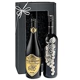 Italien vs. Frankreich: Rotwein-Geschenkset der Superlative! Prestige-Syrah & Merlot (2 x 0,75 l) zum Geburtstag, Weihnachten, für Kenner