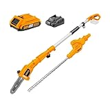 CPTS201681 Set Heckenschere + Astsäge + Teleskopstange – batteriebetrieben 20 V INGCO