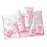 sak-ura Hautpflege-Sets & -Kits – 8-teiliges Hautpflege-Set Hautpflege Für Teenager-Mädchen Als Geschenkset, cherry blossoms Hautpflege-Sets Für Sanftes Peeling, Mitessern, Tiefenreinigung
