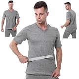 SUNBGRPYE Schnittfestes T-Shirt - Abrieb/Schnittfest, Biss/ReißFest, 5-Stufiger Schutz, FüR Handhabung, Glasfabriken, AutowerkstäTten, SchlachthöFe, Sicherheitsarbeiten A-XL