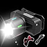 Generico Stirnlampe - Kopflampe | Lampe in Form einer Kamera mit 3 Modi für Camping, Angeln, Nacht, Wandern, Rucksack