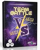 TEAMBATTLE - Das Partyspiel Team vs. Team | Kartenspiel mit 5 Kategorien | 10+ Jahre | 4+ Spieler | Spieleabend mit Freunden | Gesellschaftsspiele für Erwachsene & Kinder | Spiel für große Gruppen
